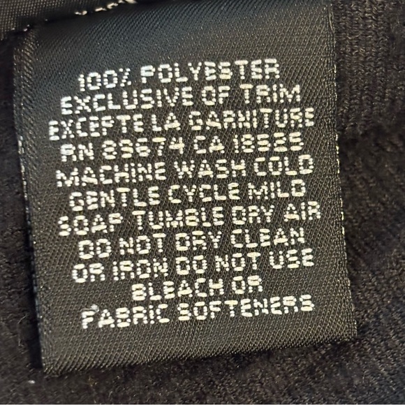 Mountain Hardwear Black Fleece Zip Front Jacket Coat Size 6 - Picture 6 of 6